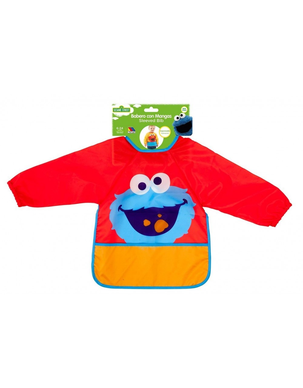 Bavaglino Maniche Lunghe Sesame Street