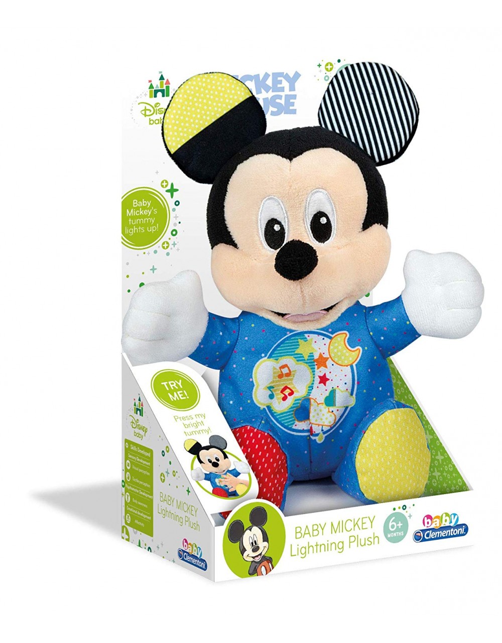 Peluche Baby Mickey Clementoni Lightin Plush - 2