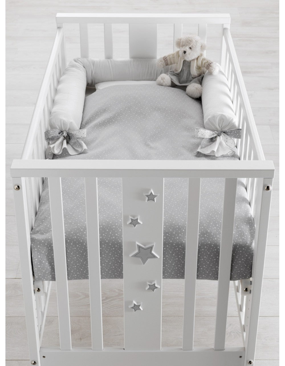 Lettino Mini Stelline Erbesi Bianco - 3