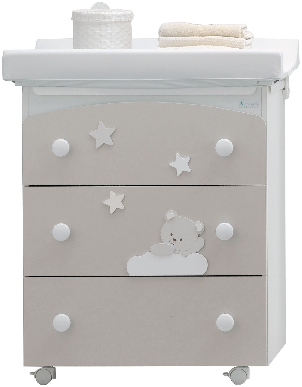 Bagnetto Fasciatoio Azzurra Design Mars Avana