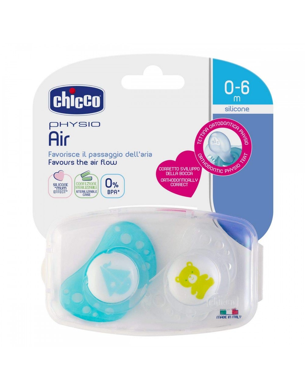 Chicco Physio Air Silicone 0-6 Barca