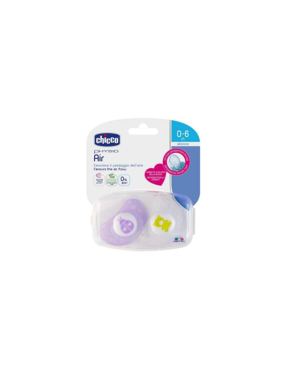 Chicco Physio Air Silicone 0-6 Coccinella