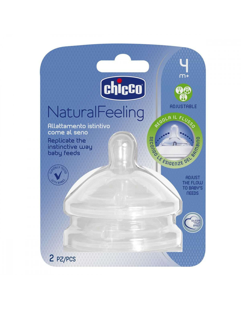 Tettarella Chicco NaturalFeeling 4m+Flusso Regolabile - 2