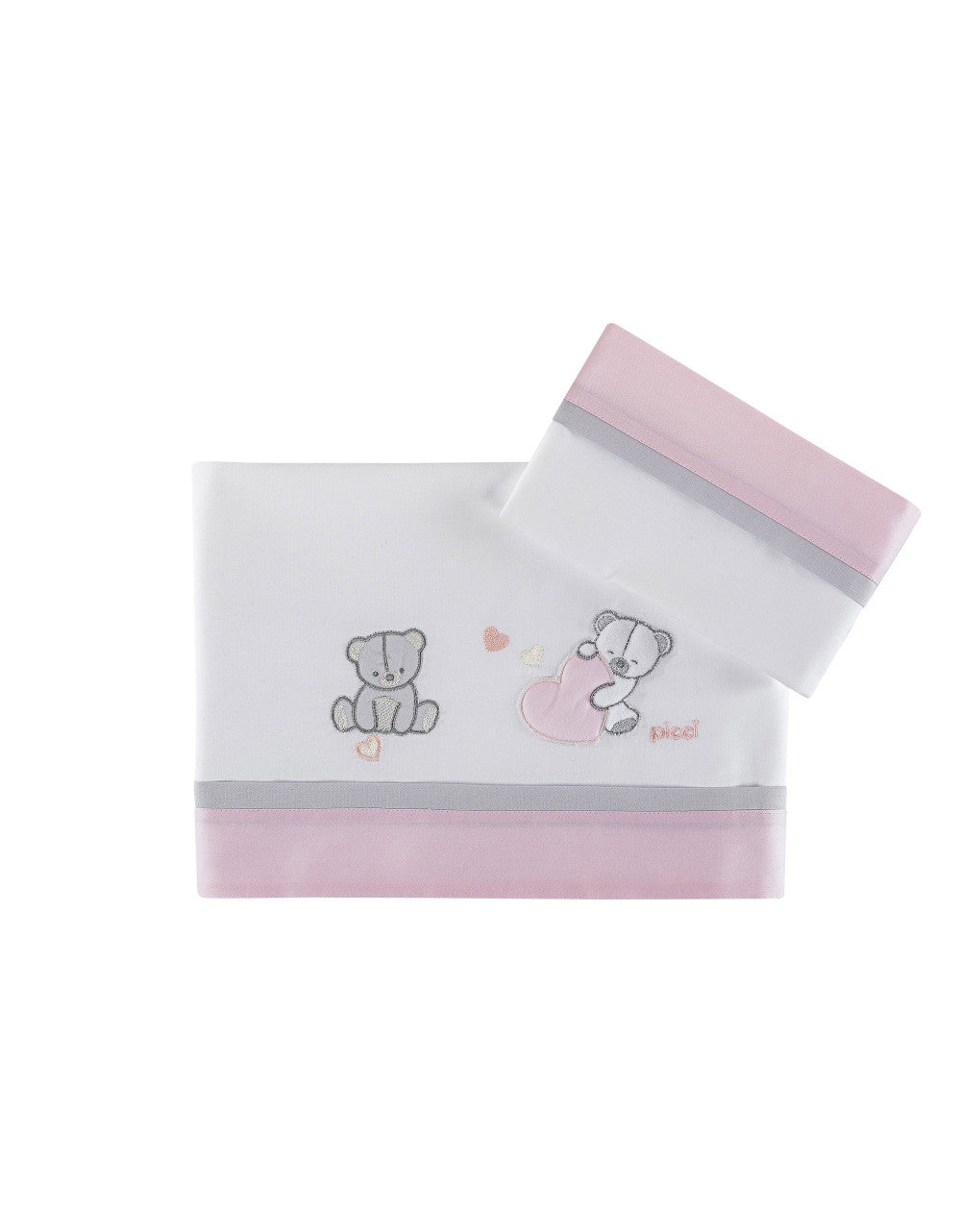 Lenzuola Lettino Picci Amelie Rosa