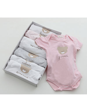 Set Body Giorni delle Settimana - Femmina
