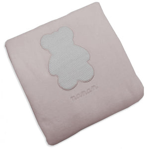 Coperta in Ciniglia per Carrozzina Orsetto Rosa