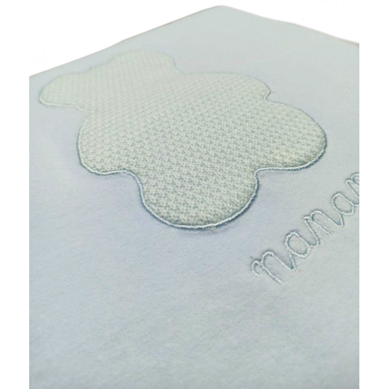 Coperta in Ciniglia per Carrozzina Orsetto Azzurro - 2