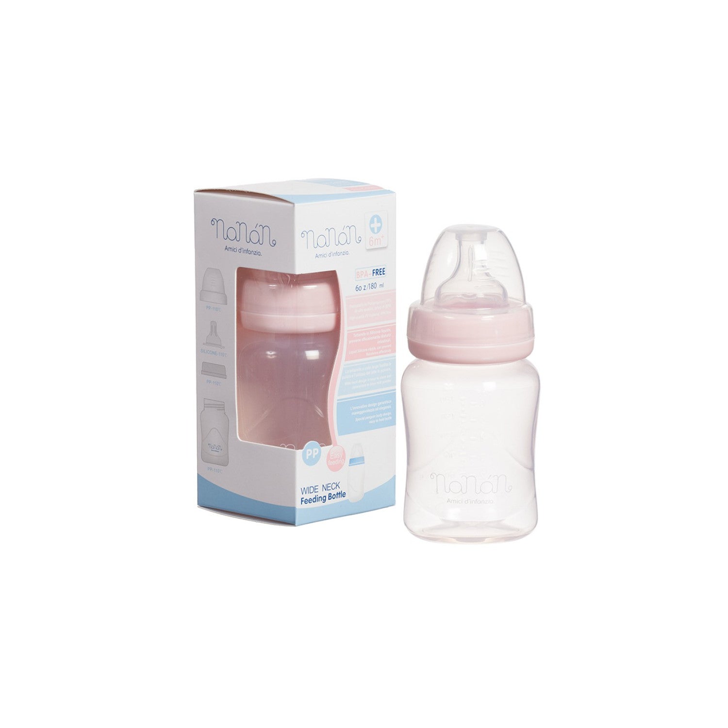 Biberon Nanan Rosa - 180 ml - 3