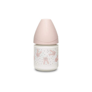 Biberon Hygge Baby Coniglio Pois Rosa - Flusso Lento 120 ml