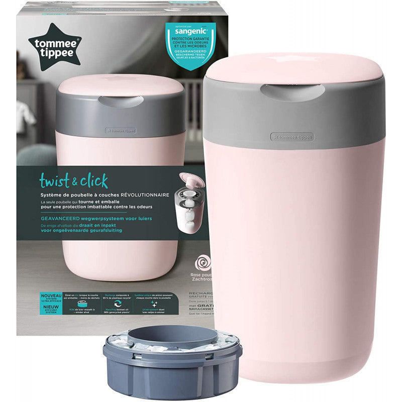 Sistema Avanzato di Smaltimento Pannolini Twist & Click - Rosa - 7