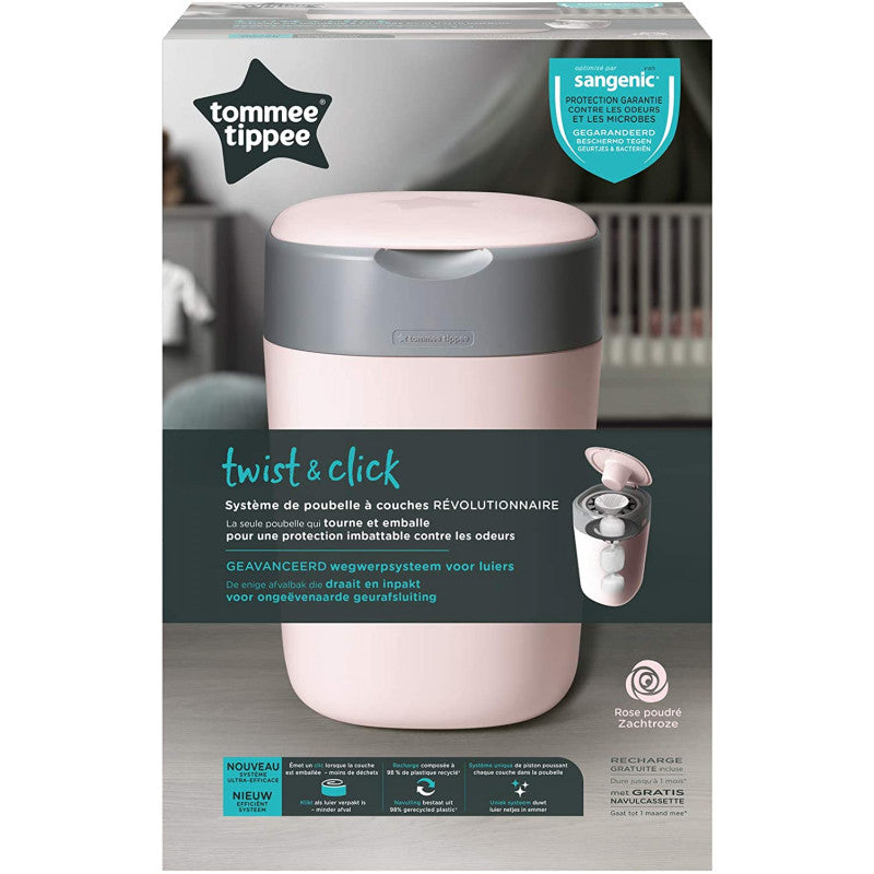 Sistema Avanzato di Smaltimento Pannolini Twist & Click - Rosa - 8