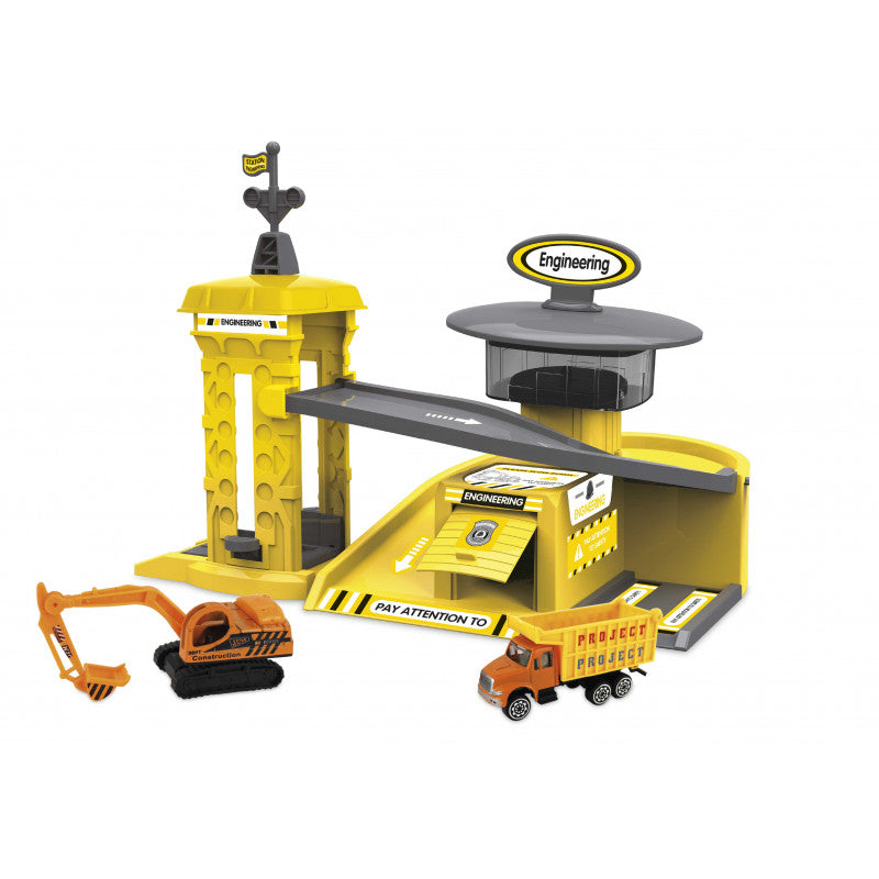 Playset Città con 2 Veicoli - Lavori in Corso