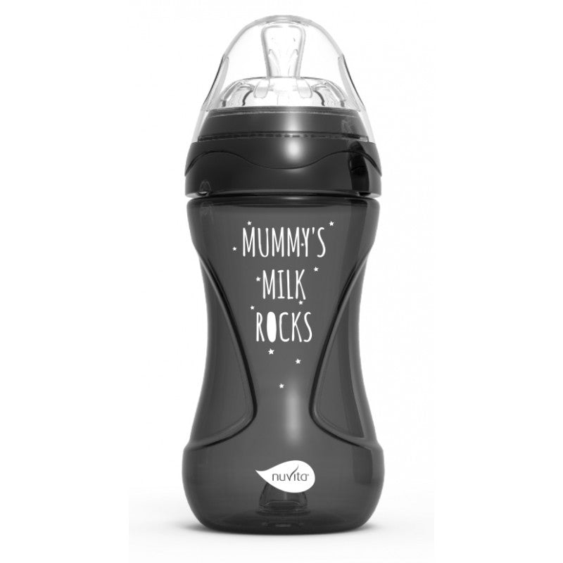 Biberon Mimic Cool 250ml 2m+ Black