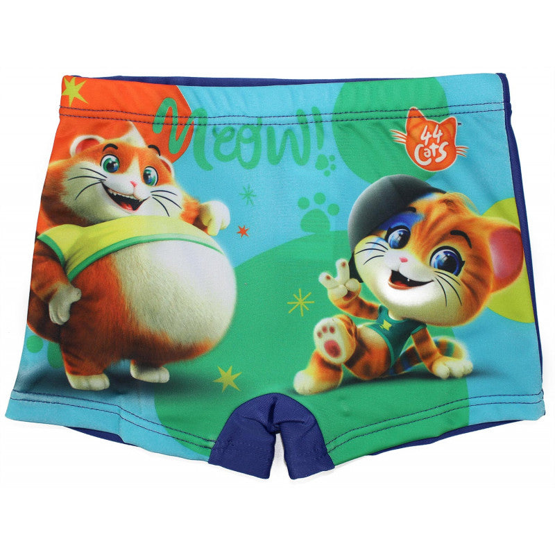 Costume Boxer 44 Gatti Blu - 4/5 Anni