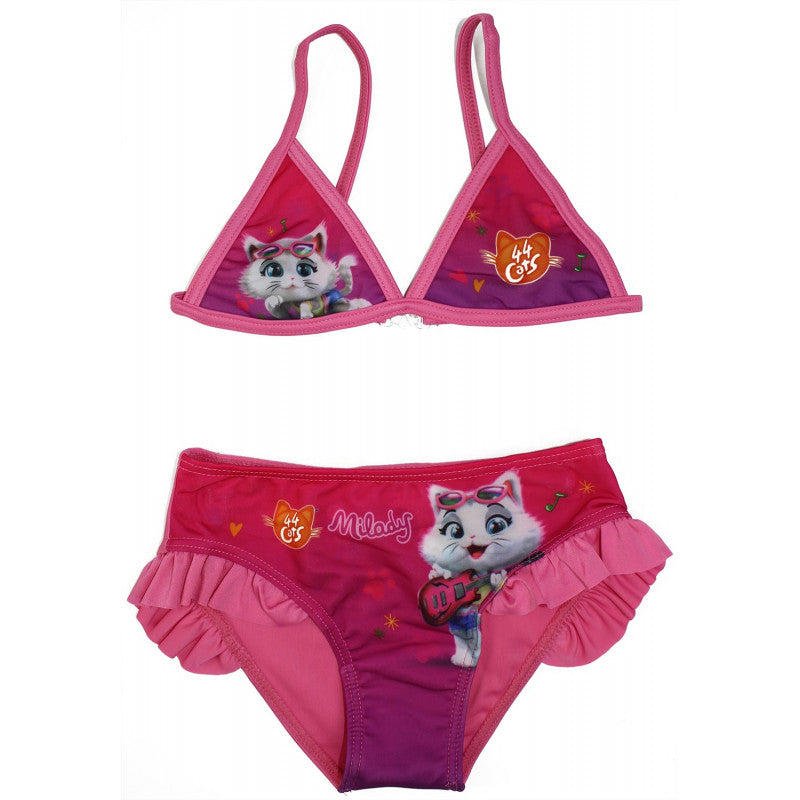Costume Bikini 44 Gatti Rosa - 3/4 Anni