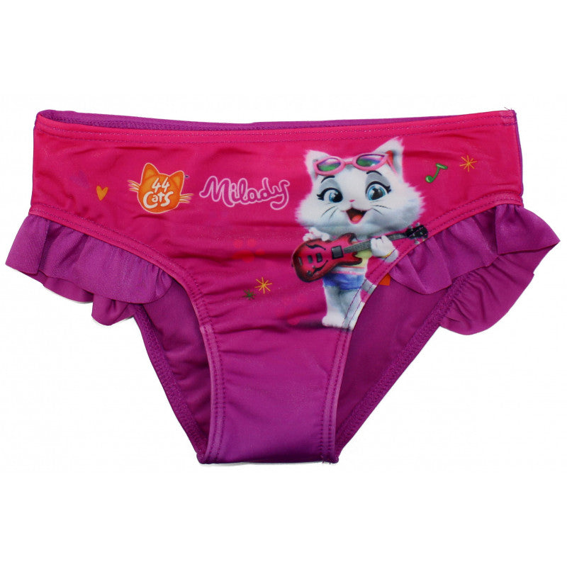 Costume Bikini 44 Gatti Fuxia - 5/6 Anni - 2