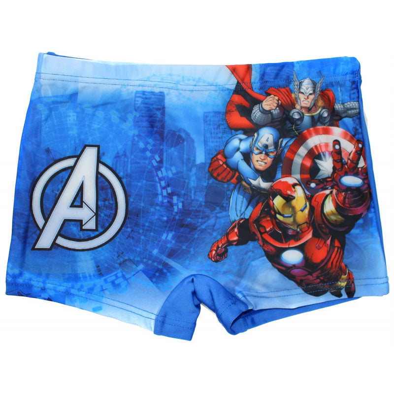 Costume Boxer Avengers Blu - 5/6 Anni