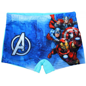 Costume Boxer Avengers Azzurro - 5/6 Anni - 2