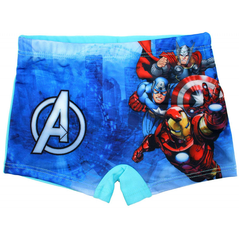 Costume Boxer Avengers Azzurro - 5/6 Anni - 2
