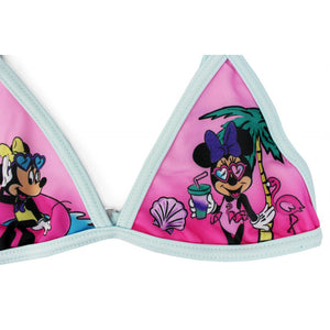 Costume Bikini Minnie Azzurro - 7/8 Anni - 2