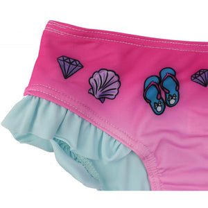 Costume Bikini Minnie Azzurro - 7/8 Anni - 3