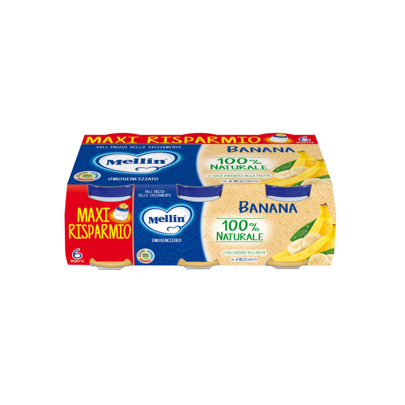 Omogeneizzato Banana Mellin - 6 x 100 g