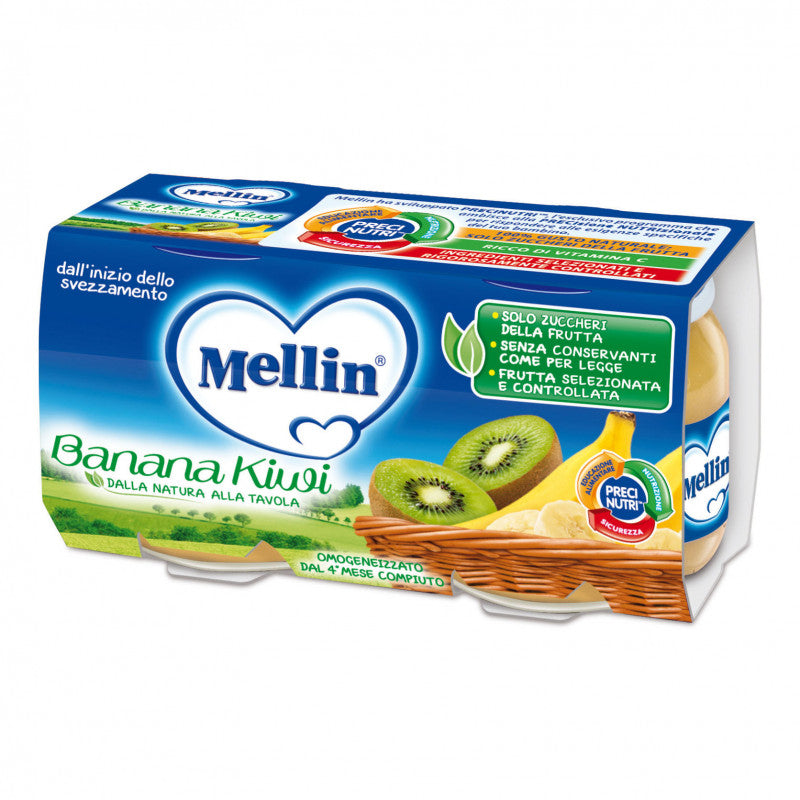 Omogeneizzato Banana Kiwi Mellin - 2 x 100 g