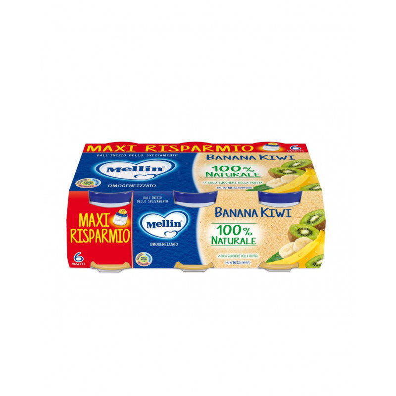 Omogeneizzato Banana Kiwi Mellin - 6 x 100 g
