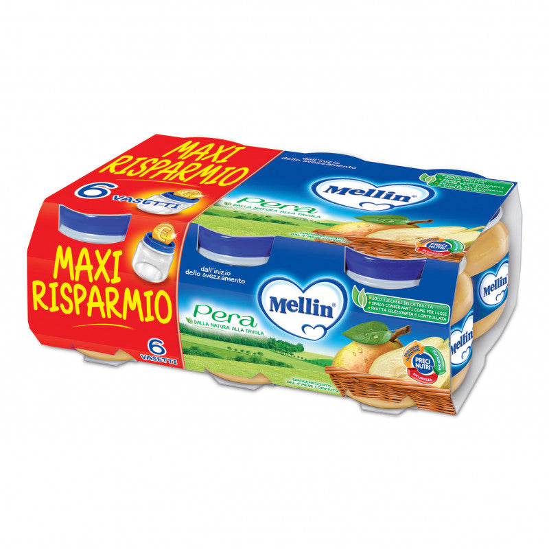 Omogeneizzato Pera Mellin - 6 x 100 g