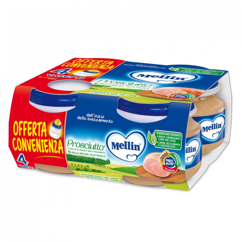 Omogeneizzato Prosciutto Mellin - 4 x 80 g