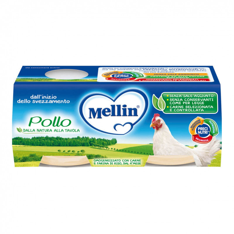 Omogeneizzato Pollo Mellin - 2 x 80 g