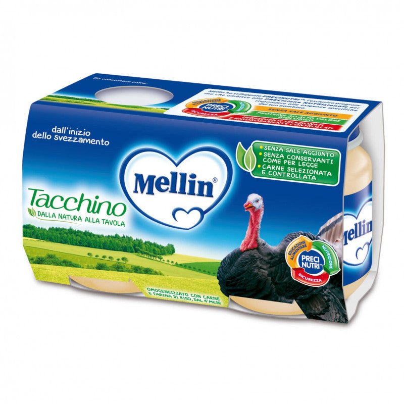Omogeneizzato Tacchino Mellin - 2 x 120 g