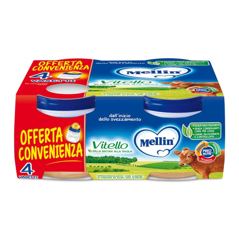 Omogeneizzato Vitello Mellin - 4 x 80 g
