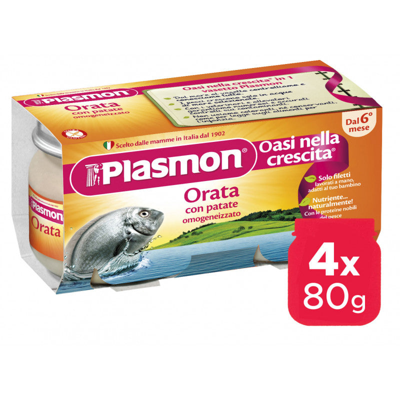 Omogeneizzato Orata Plasmon - 4 x 80 g