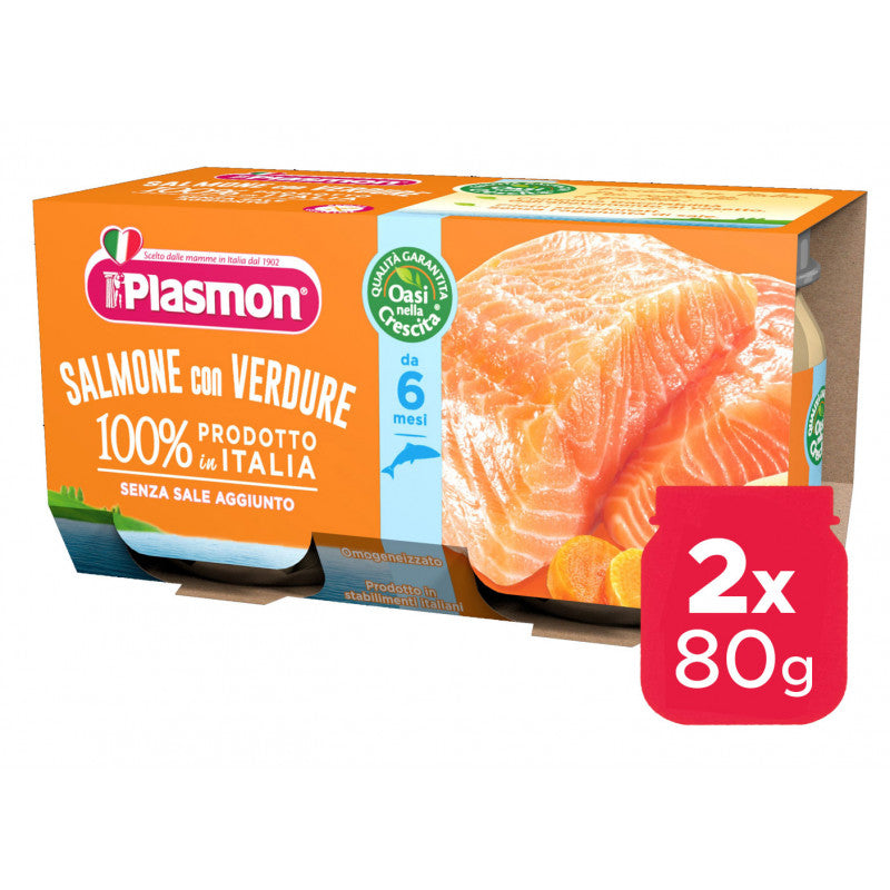 Omogeneizzato Salmone Plasmon - 2 x 80 g