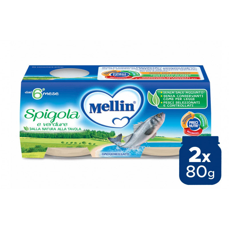 Omogeneizzato Spigola Mellin - 2 x 80 g