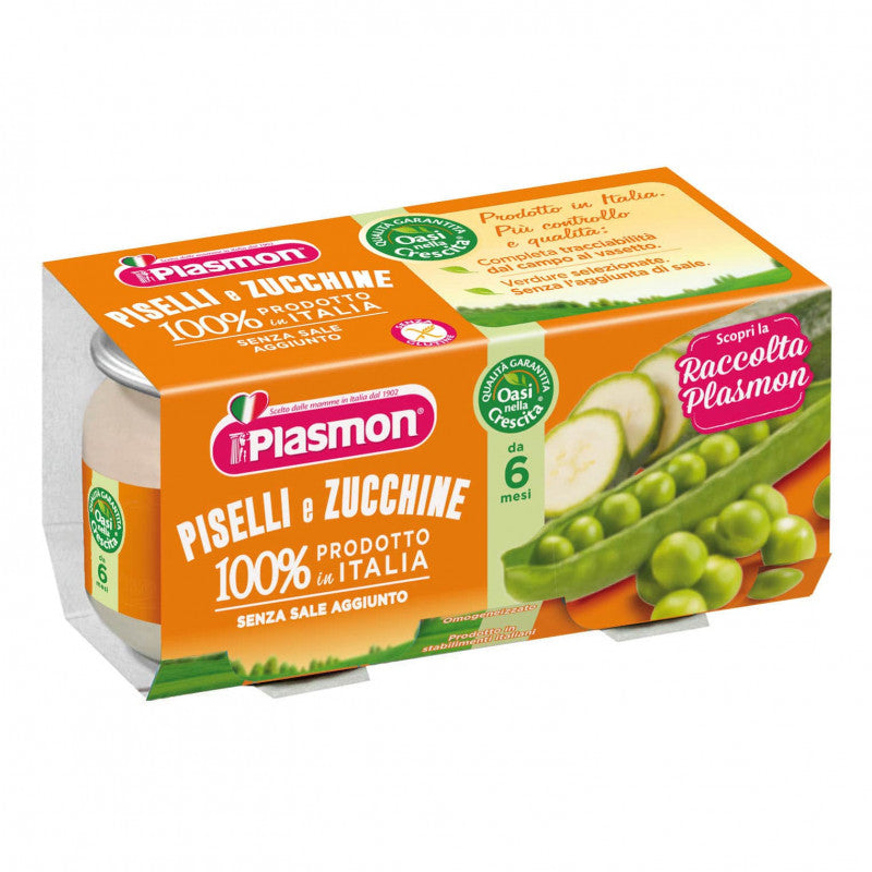Omogeneizzato Piselli e Zucchine Plasmon
