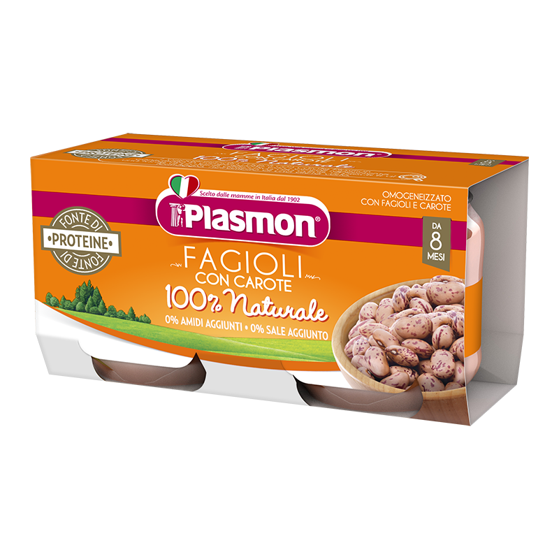 Omogeneizzato Fagioli con Carote Plasmon