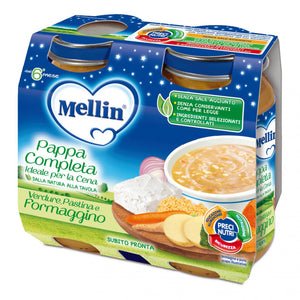 Pappa Completa Mellin - Pastina, Verdure e Formaggino