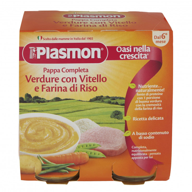 Pappa Completa Plasmon - Verdure con Vitello e Farina di Riso