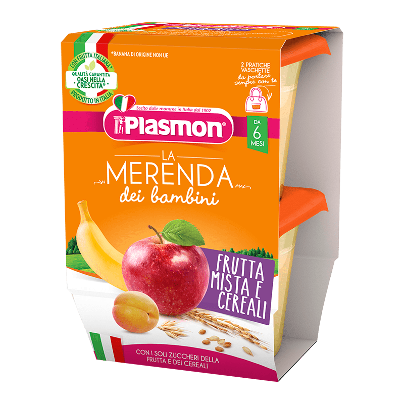 La Merenda dei Bambini Plasmon - Frutta Mista e Cereali