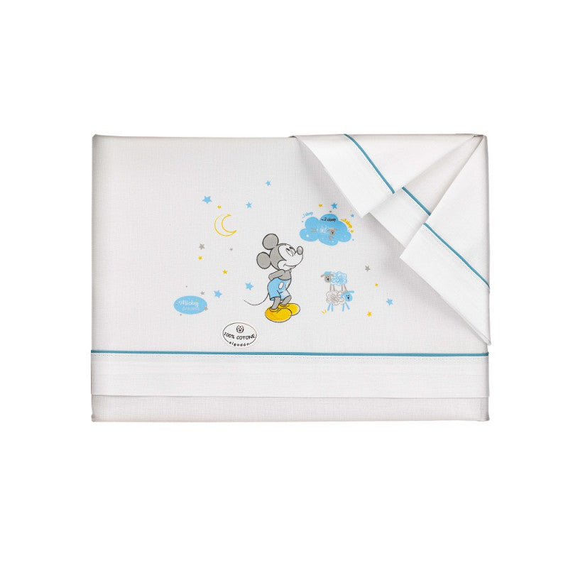 Set Lenzuola per Culla Disney Topolino