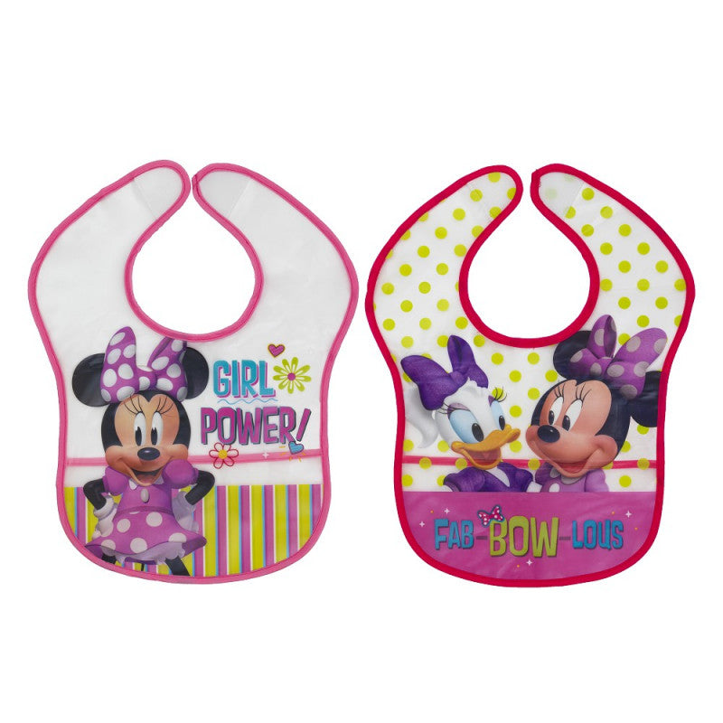 Set 2 Bavaglini in Plastica - Disney Minnie e Paperina