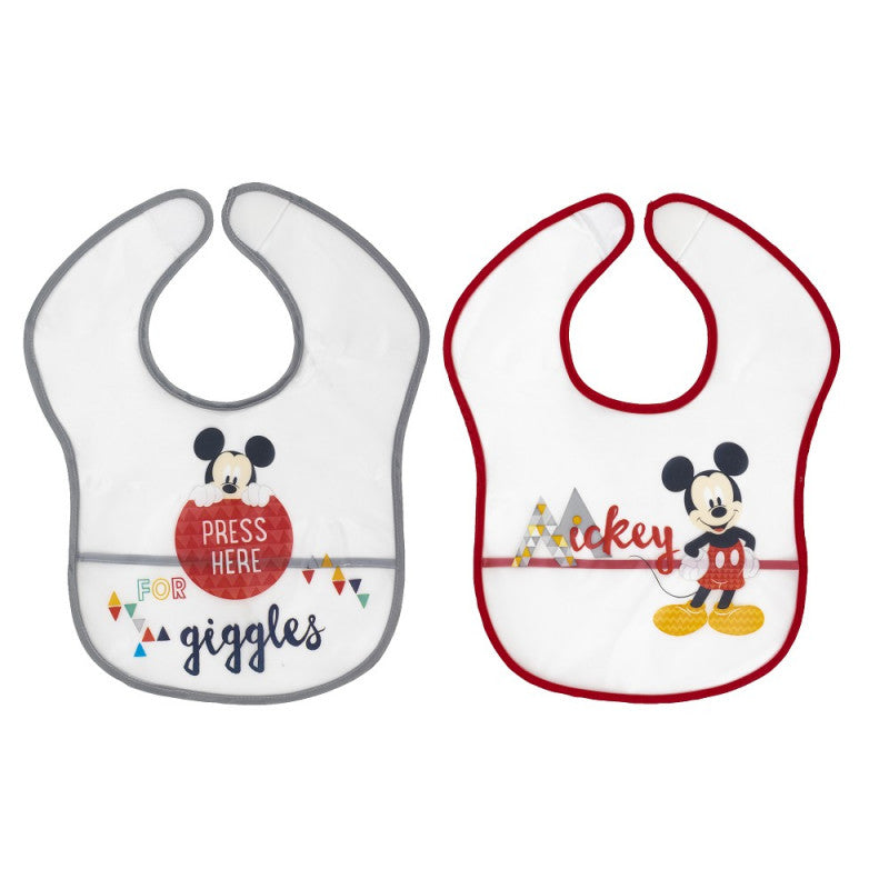 Set 2 Bavaglini in Plastica - Disney Topolino