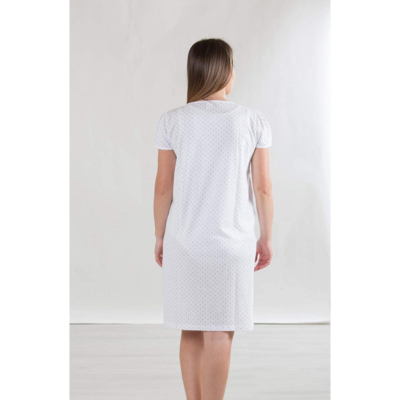 Camicia da Notte con Merletto Aperta Avanti - T7 - 3