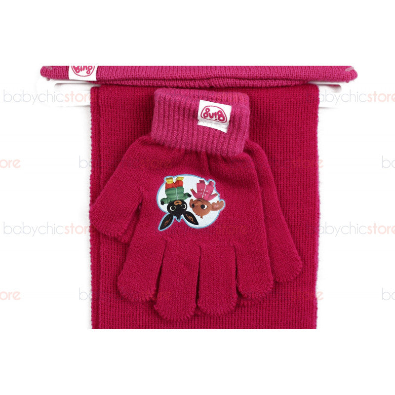 Set Sciarpa, Cappello e Guanti di Bing - Rosa - 2