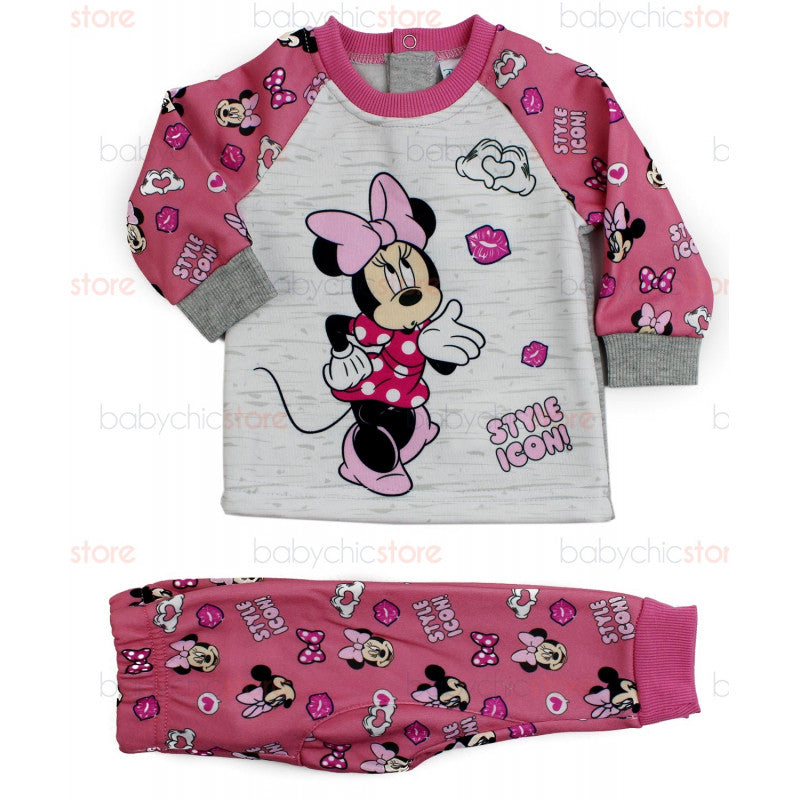 Tuta Neonato Disney Minnie Rosa/Grigio - 12 Mesi - 2