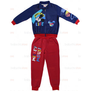 Jogging Set Mickey Mouse - Rosso/Blu - 6 Anni