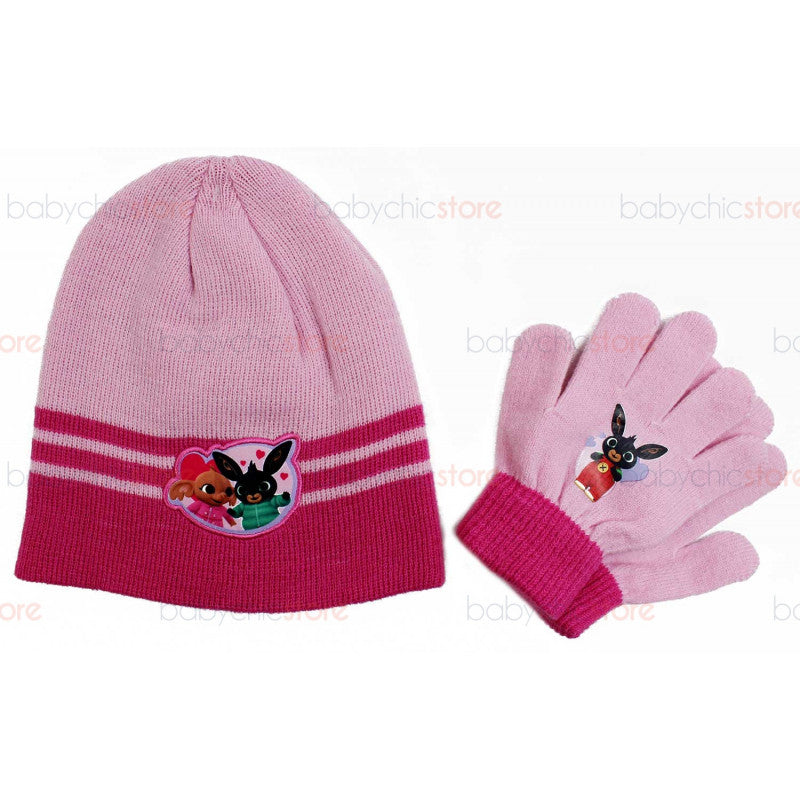 Set Cappello e Guanti di Bing - Rosa