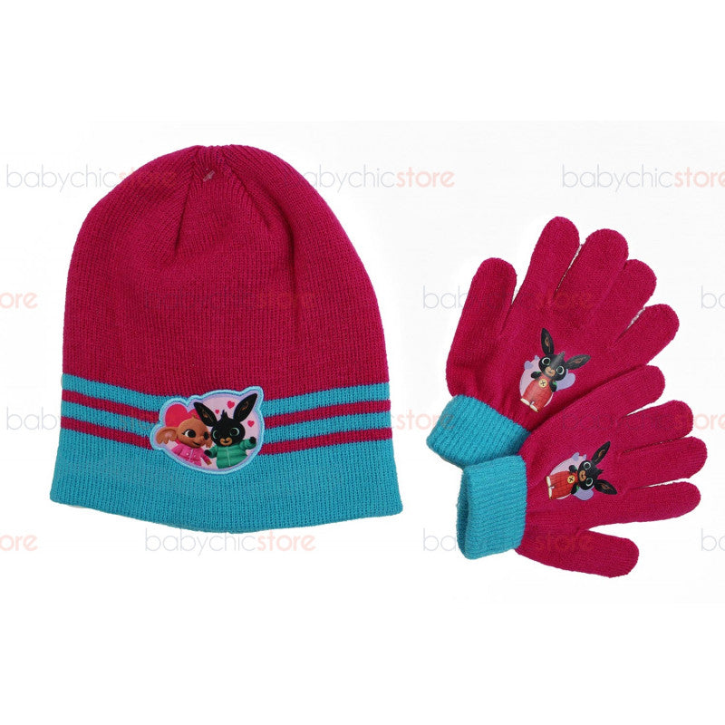 Set Cappello e Guanti di Bing - Fucsia